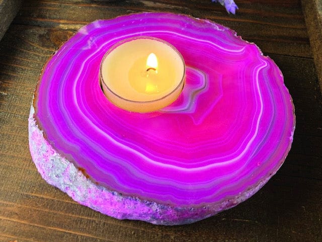 Agate Candle Holder
