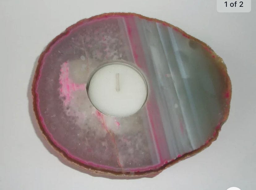 Agate Candle Holder