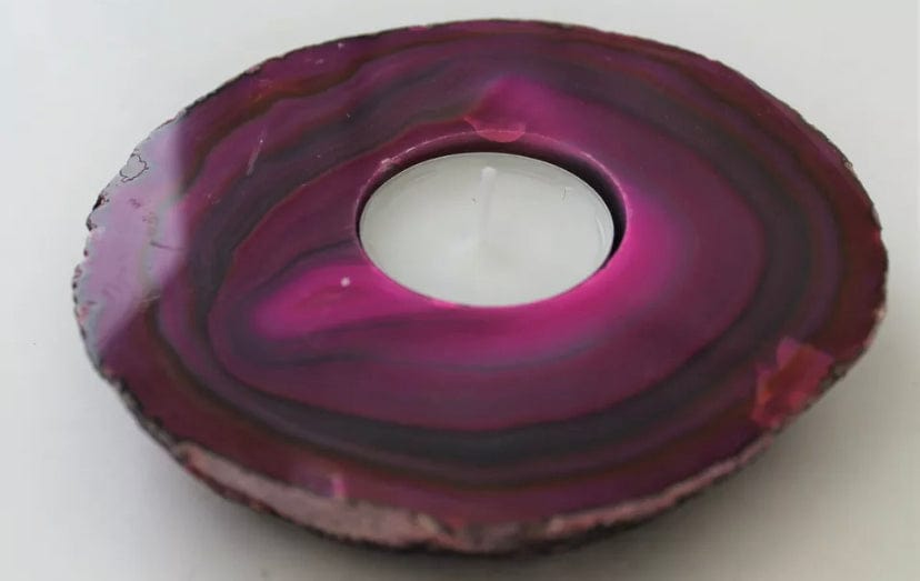 Agate Candle Holder