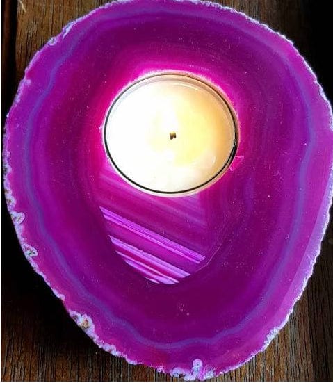 Agate Candle Holder
