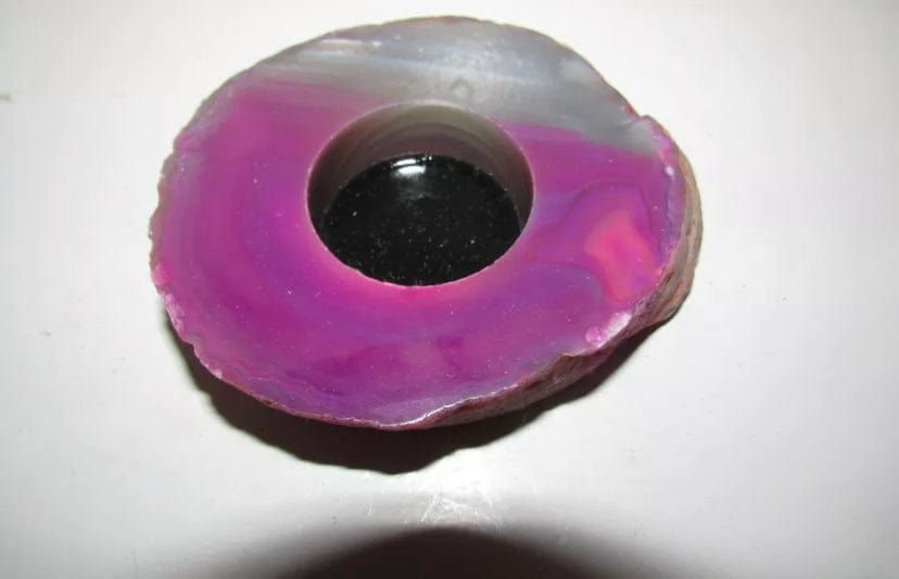 Agate Candle Holder