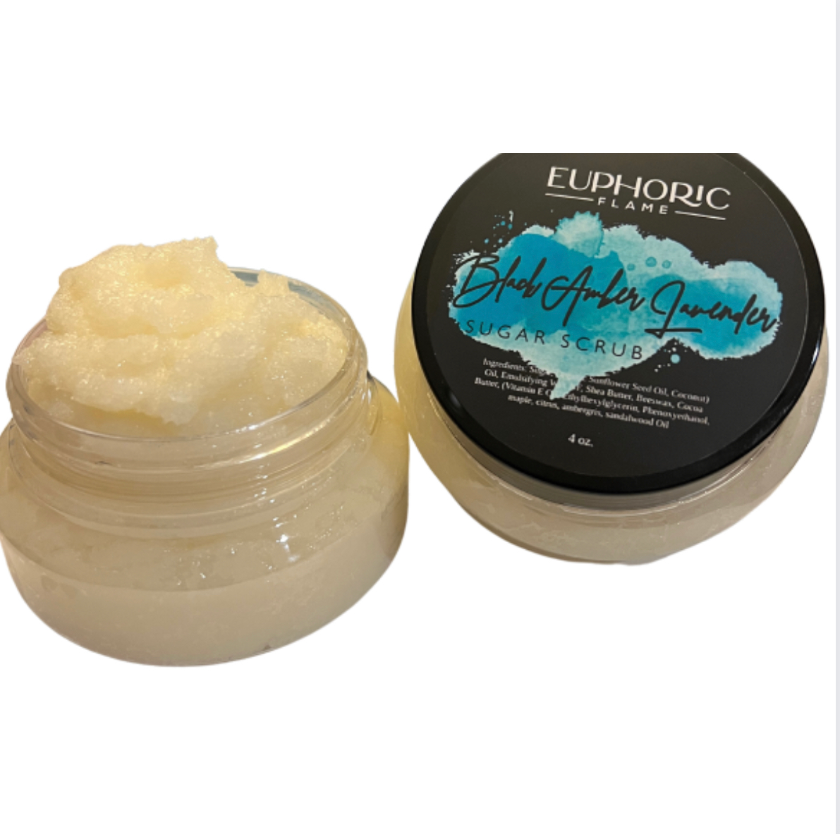Black Amber Lavender Sugar Scrub