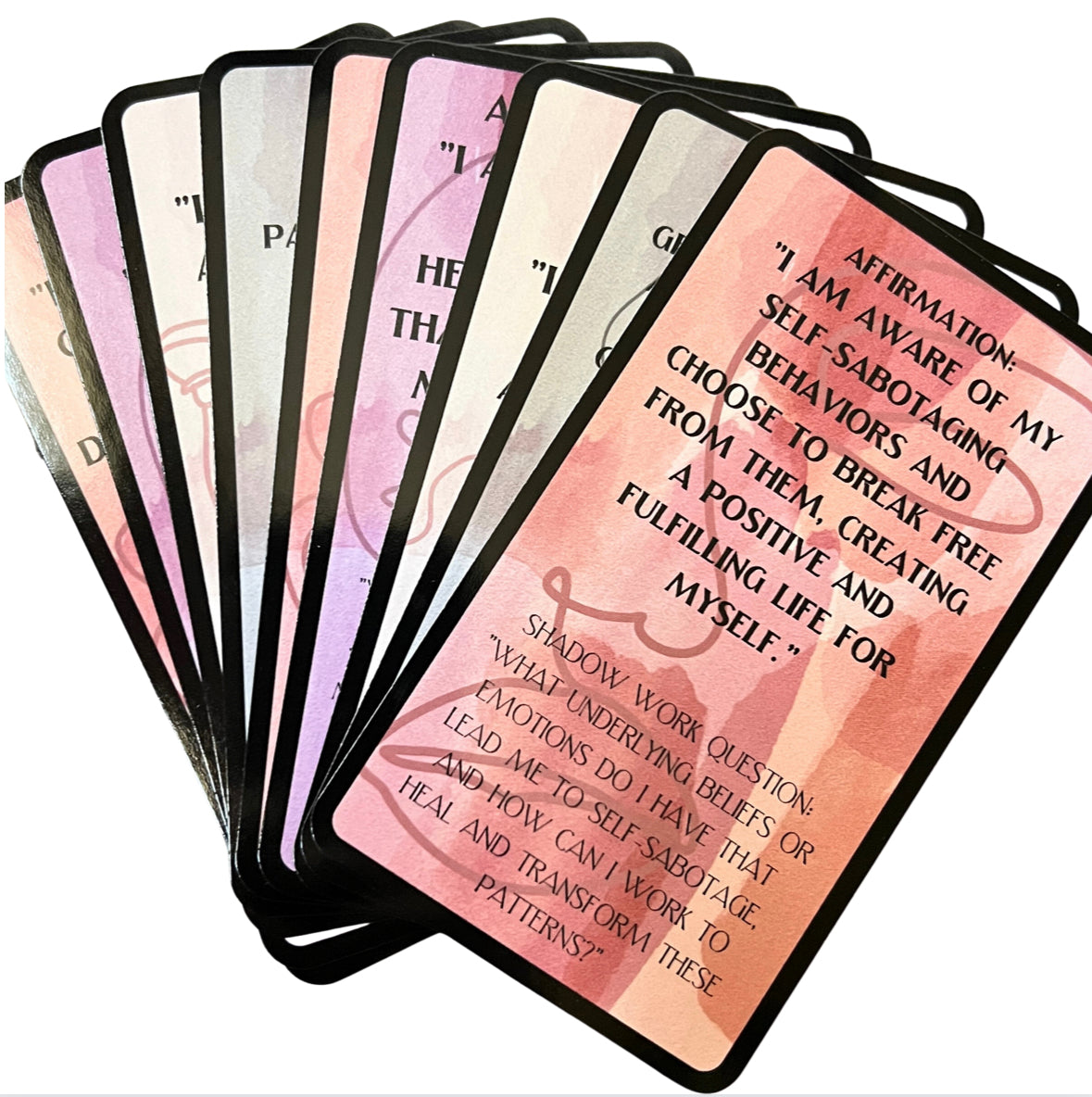 Euphoric Flame Affirmation & Shadow Cards