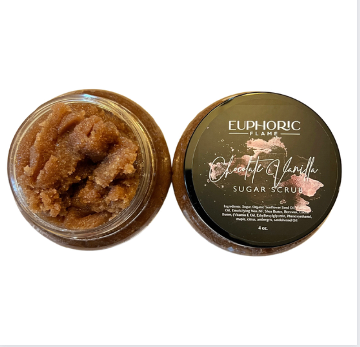 Chocolate + Vanilla Shea Sugar Scrub